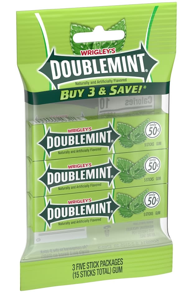 Wrigley's Doublemint Chewing Gum (3 x 5 ct)