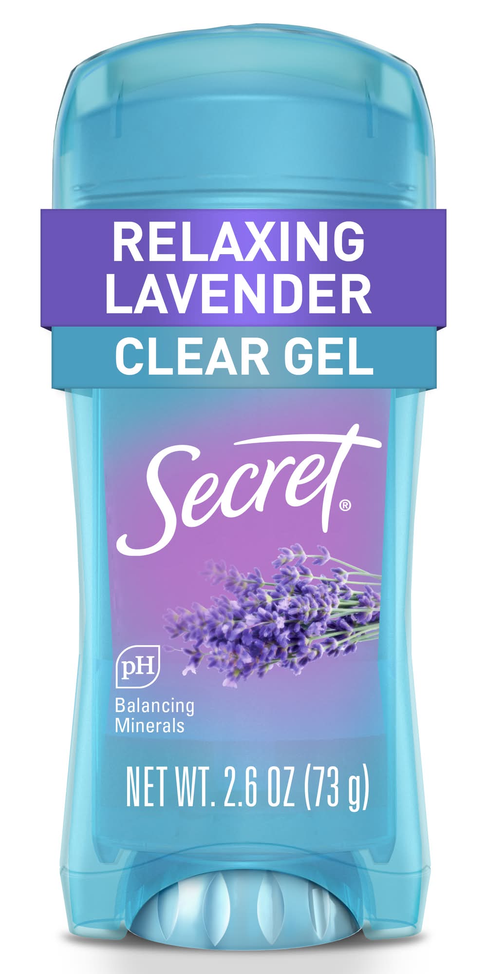 Secret Clear Gel Antiperspirant, Lavender (2.6 oz)