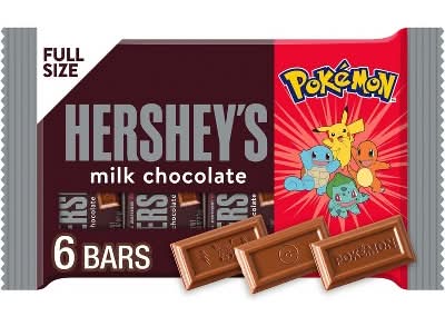 Hershey's Milk Chocolate Standard Bar Candy With Pokémon Wrappers (12 x 1.55 oz)