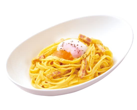パンチェッタの濃厚カルボナーラ-半熟卵添え-(RN)