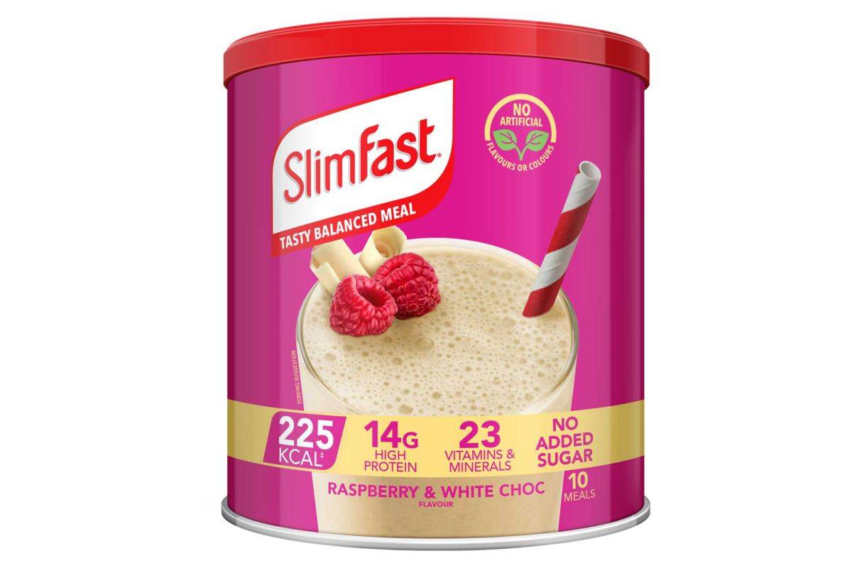 SlimFast Raspberry & White Chocolate Flavour Shake 365g