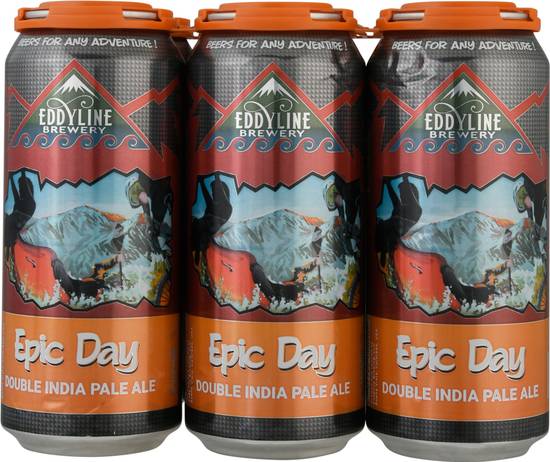 Eddyline Brewery Epic Day Domestic Double Ipa Beer (6 ct, 16 fl oz)