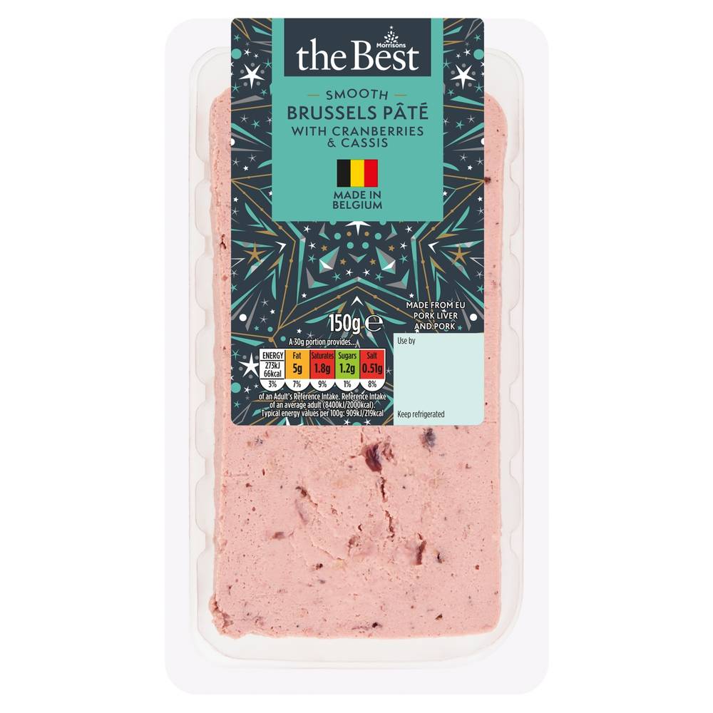 Morrisons The Best Smooth Brussels Pâté With Cranberries & Cassis (150g)