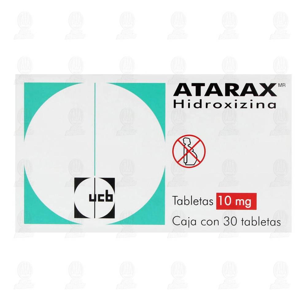 ucb · Atarax hidroxizina tabletas 10 mg (30 un)