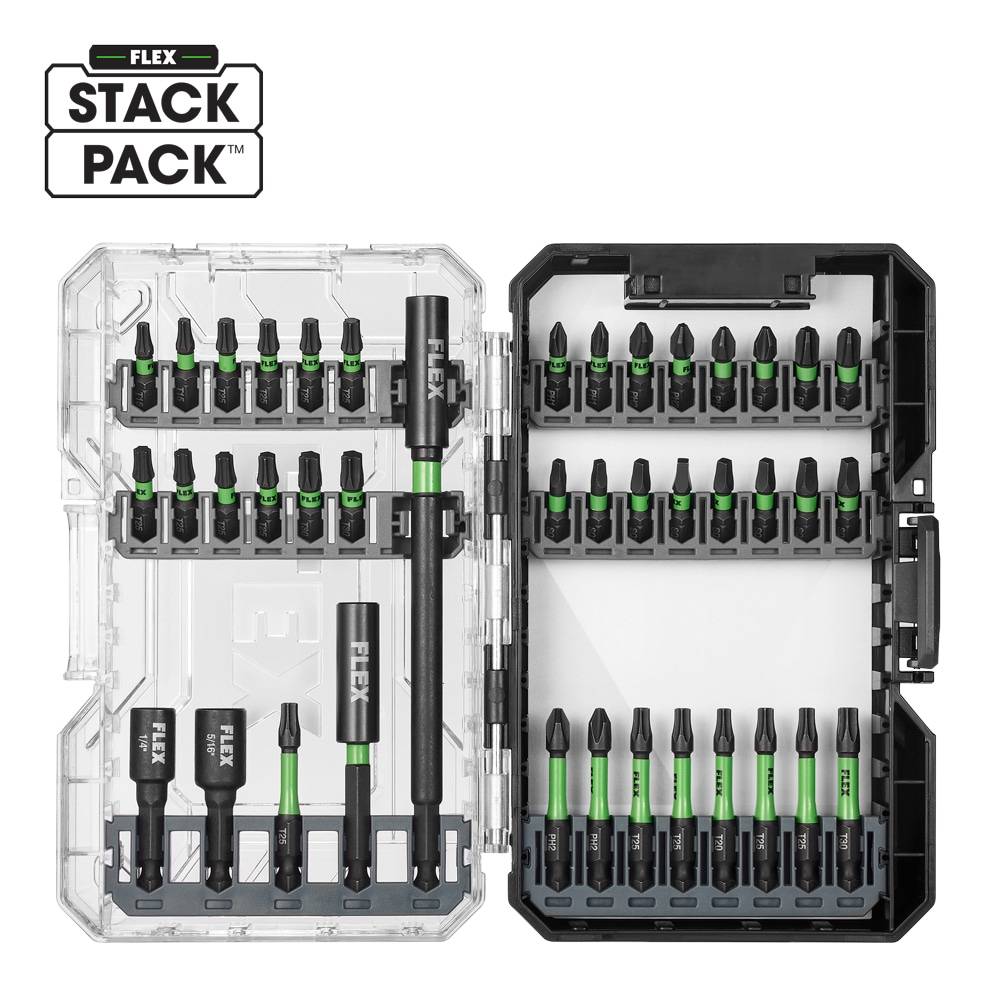 FLEX STACK PACK 1/4-in x Impact Driver Bit Set 41 -Piece | FAM10102-41