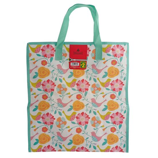 # Printed Shopping Bag W/Handle&Zipper (38x18x42 cm)