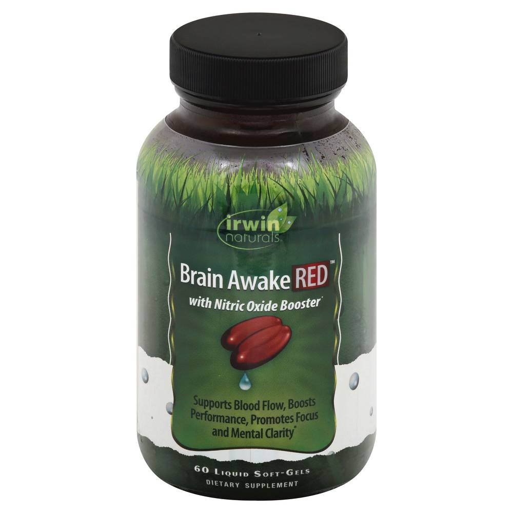 Irwin Naturals Brain Awake Red Liquid Soft-Gels (60 ct)