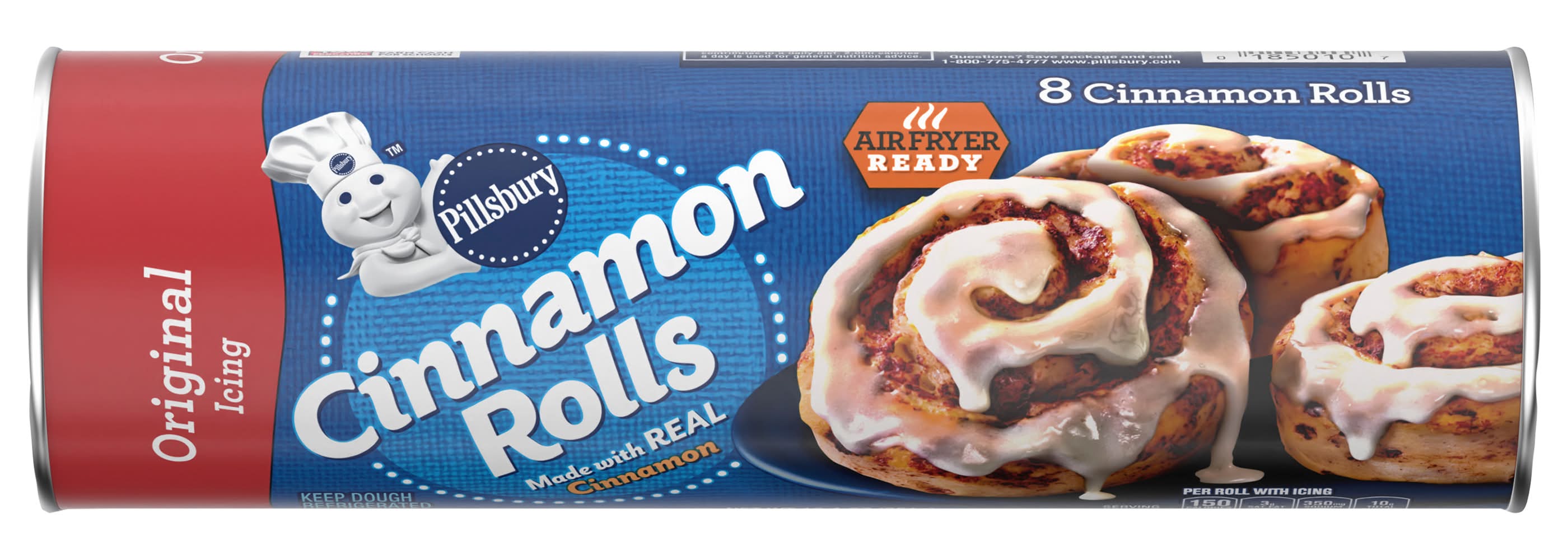 Pillsbury Cinnamon Rolls, Original Icing (12.4 oz, 8 ct)