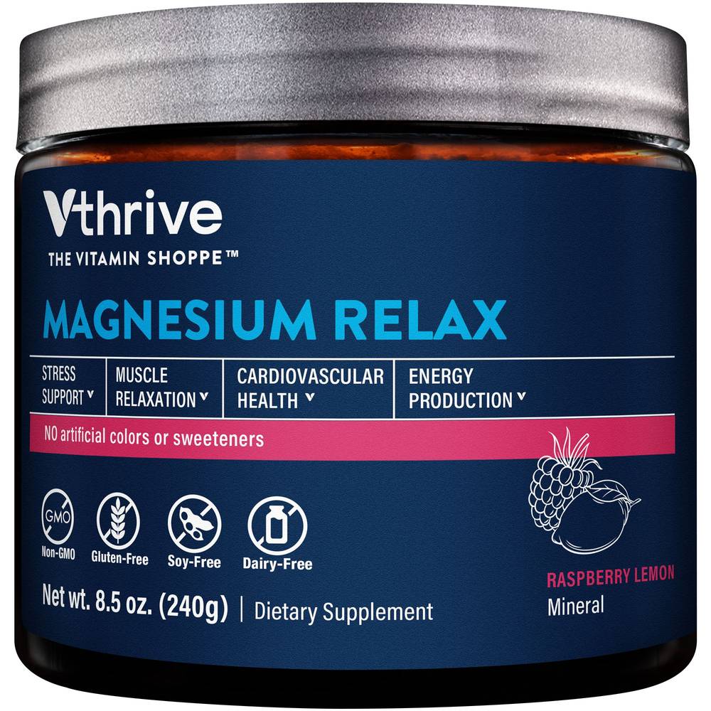 The Vitamin Shoppe Vthrive Magnesium Relax (raspberry lemon)