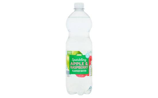 Asda Sparkling Apple & Raspberry Flavour Water 1 Litre