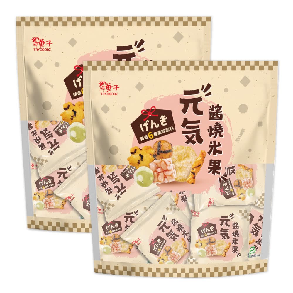 【2件組 79折】豆之家-*元氣醬燒米果(20G*10包/袋)*2件