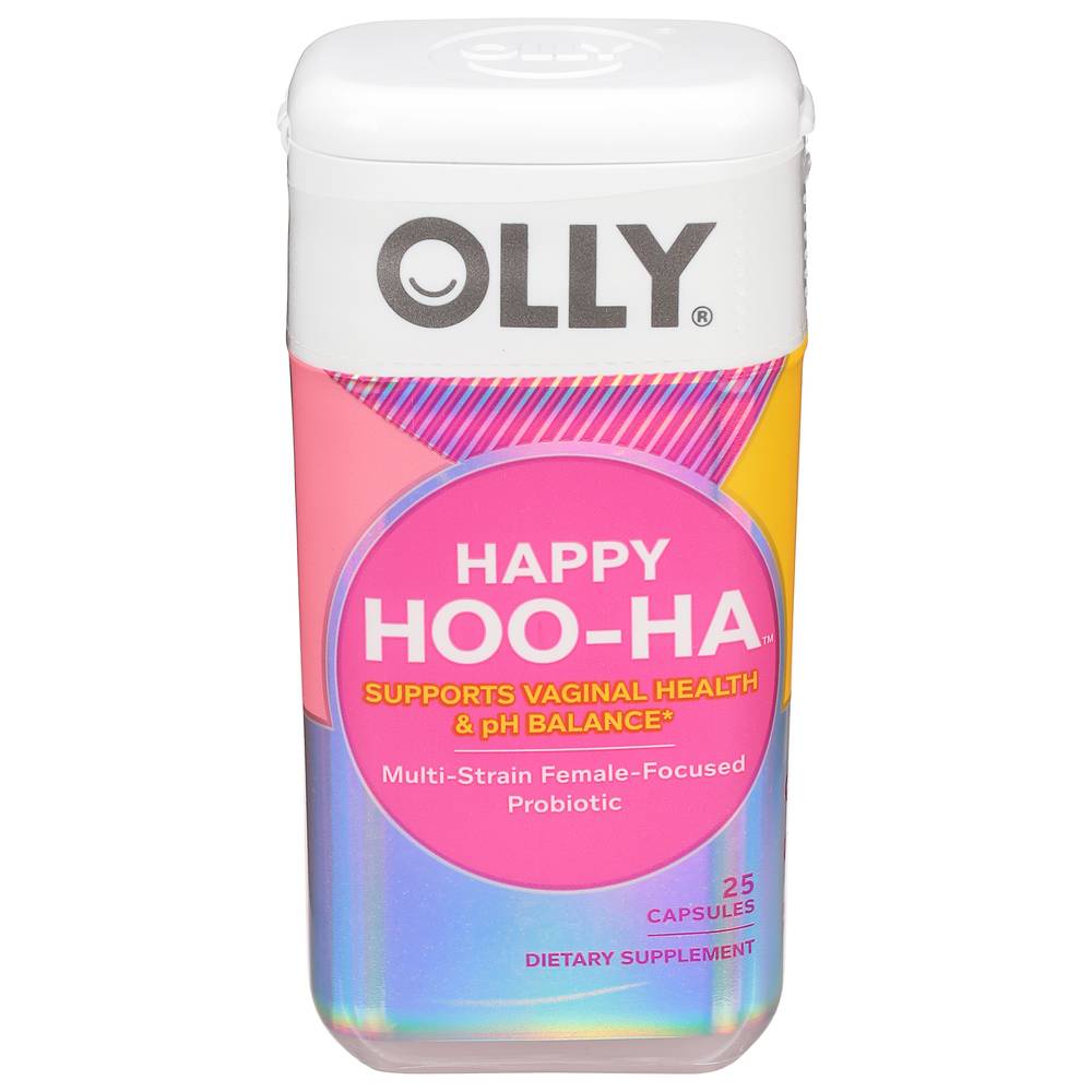 Olly Happy Hoo-Ha Multi-Strain Female-Focused Probiotic (25 ct)