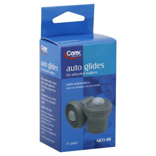 Carex Auto Glides for Wheeled Walkers - 1 pair