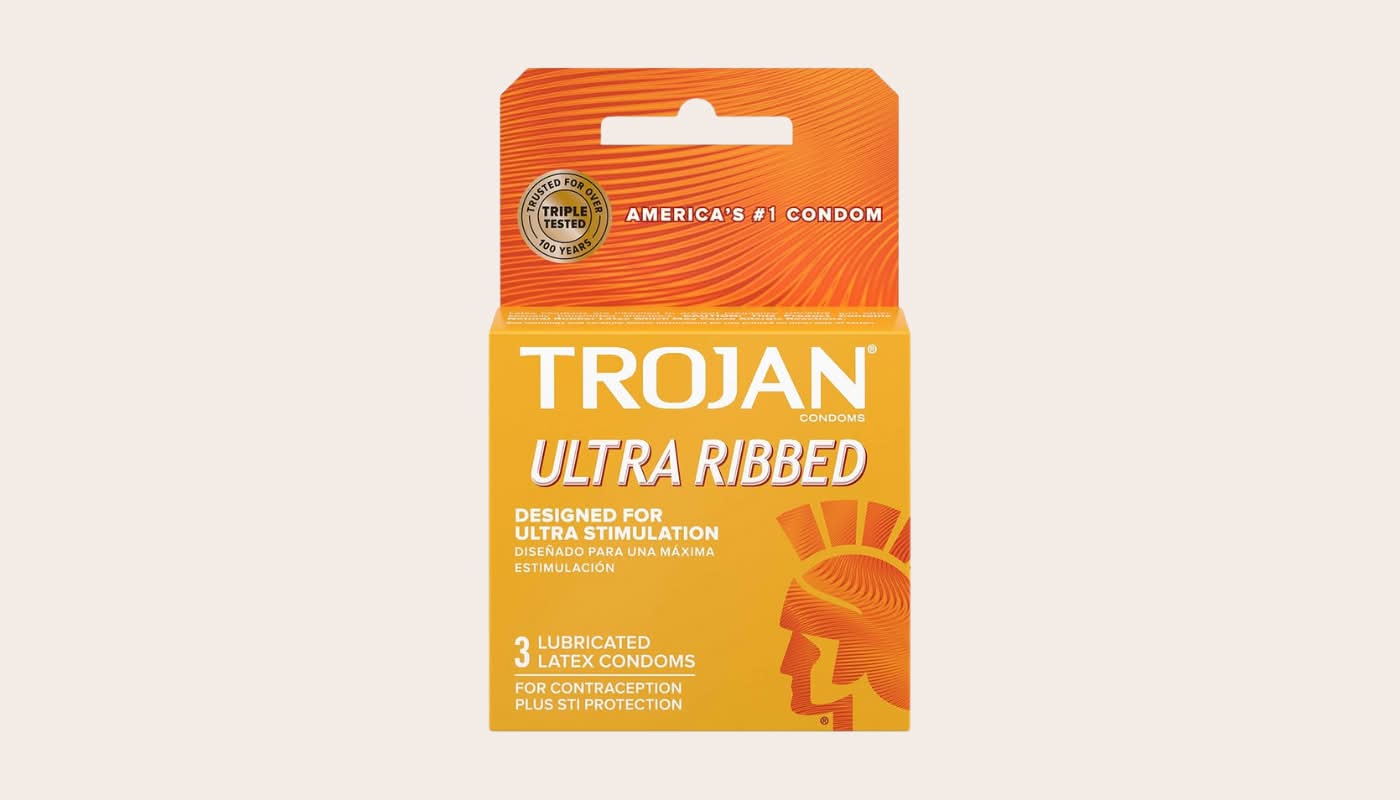 Trojan Ultra Ribbed 3ct