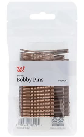 Walgreens Bobby Pins, Brown (90 ct)