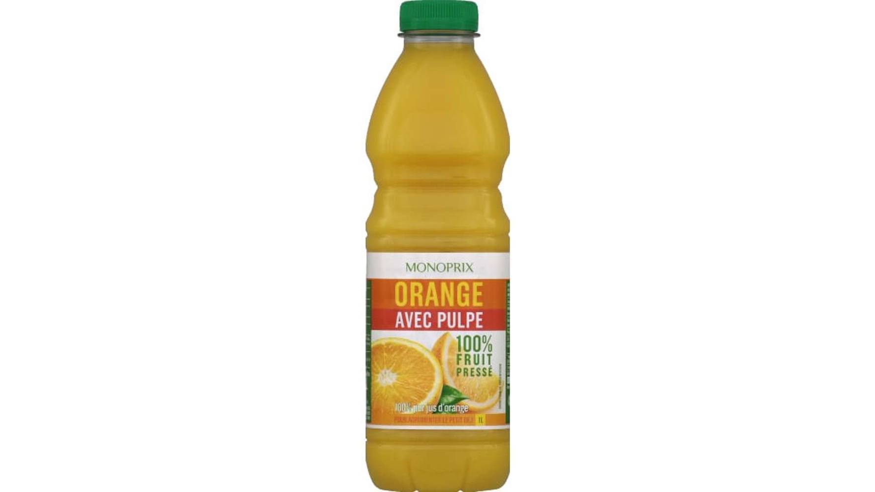 Monoprix - Pur jus avec pulpe, orange (1L)