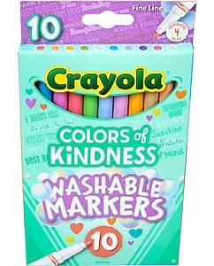 Crayola Colors Of Kindness Washable Markers, Assorted Colors Brand: Crayola
