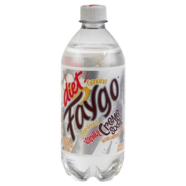 Faygo Diet Creme Soda (20 fl oz) (vanilla)