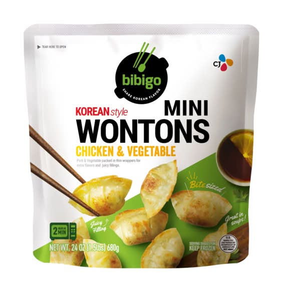 bibigo · Wontons pollo y vegetales (680 g)