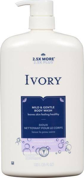 Ivory Mild & Gentle Body Wash Lavender Pump