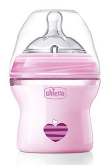 Biberão Natural Feeling Silicone +0 Meses Cap. 150 ml Rosa Chicco 1 un