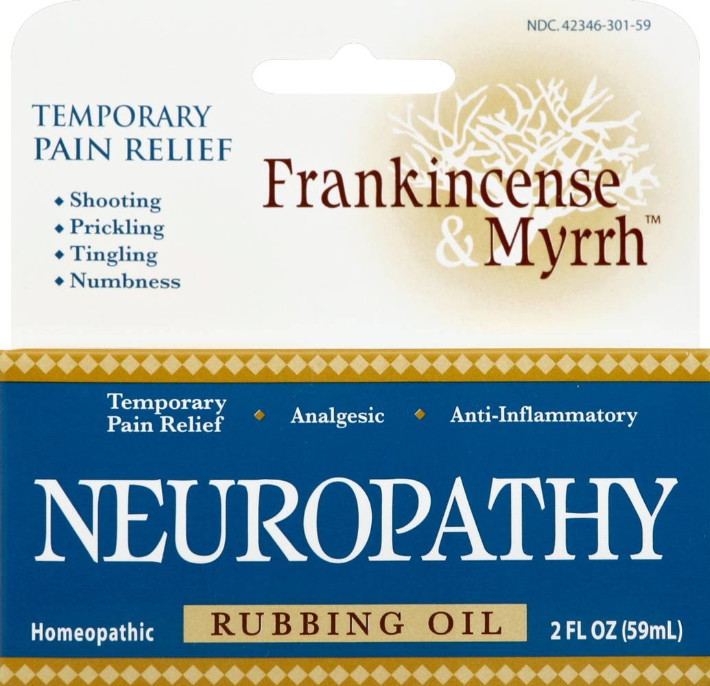 Frankincense & Myrrh Rubbing Oil Neuropathy (2 fl oz)