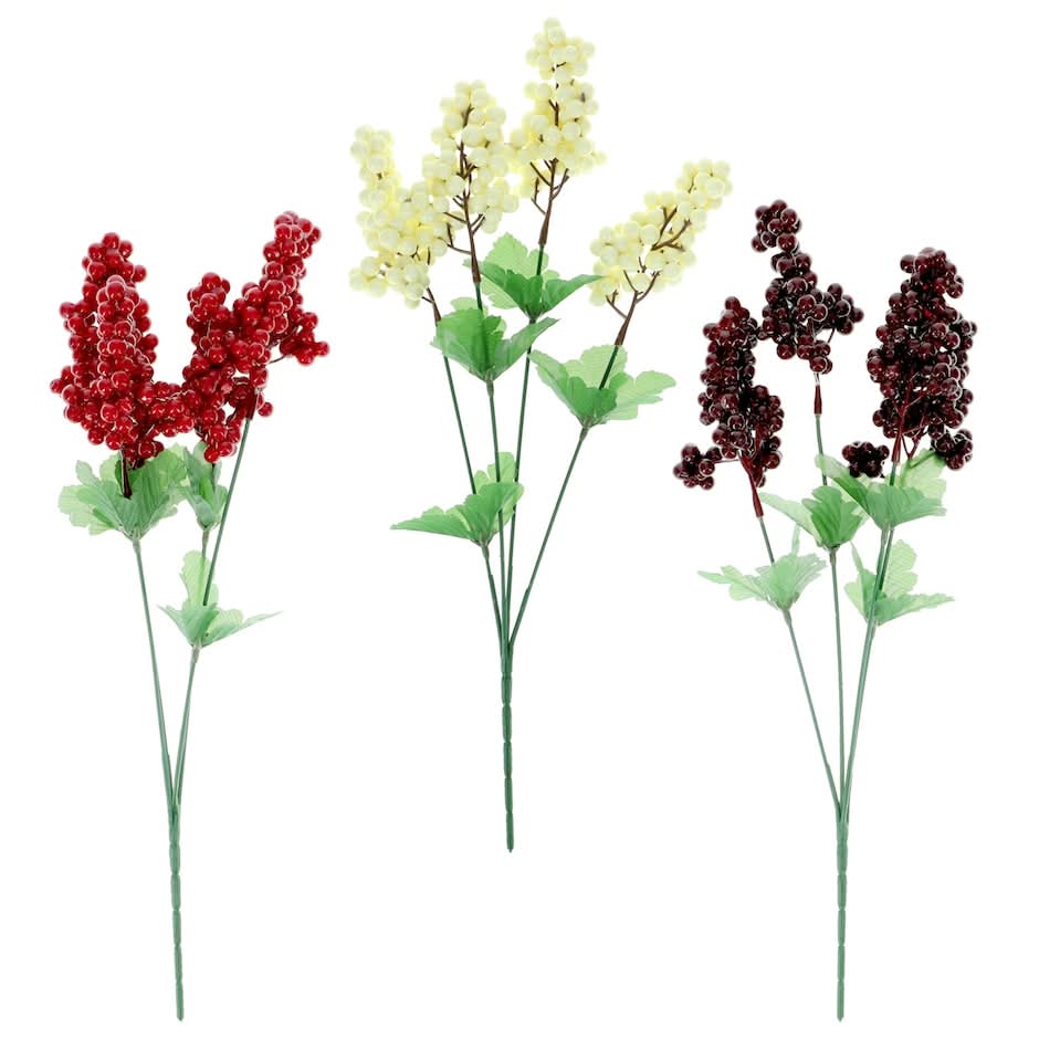 Glossy Berry Bush With Stem, 1 ct.