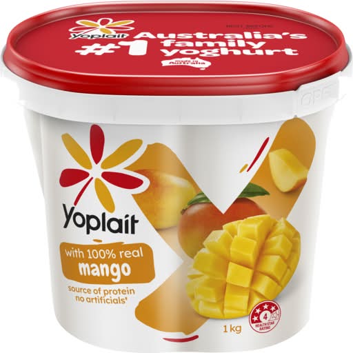 Yoplait 100% Real Fruit Yoghurt, Mango (1kg)