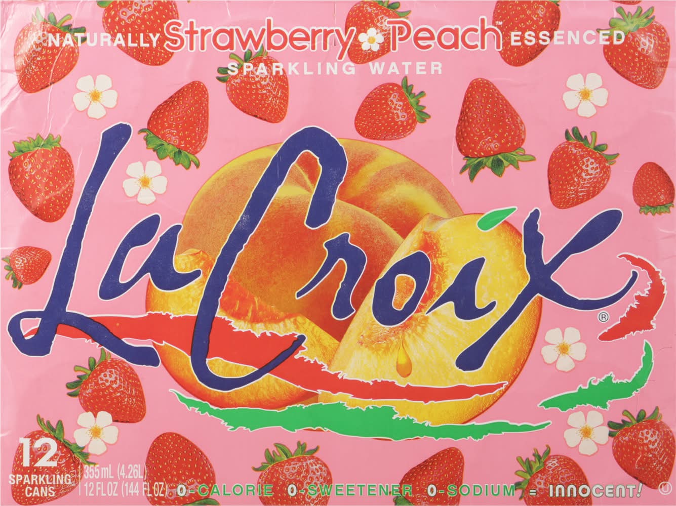 LaCroix Sparkling Water, Strawberry Peach (12 x 12 fl oz)