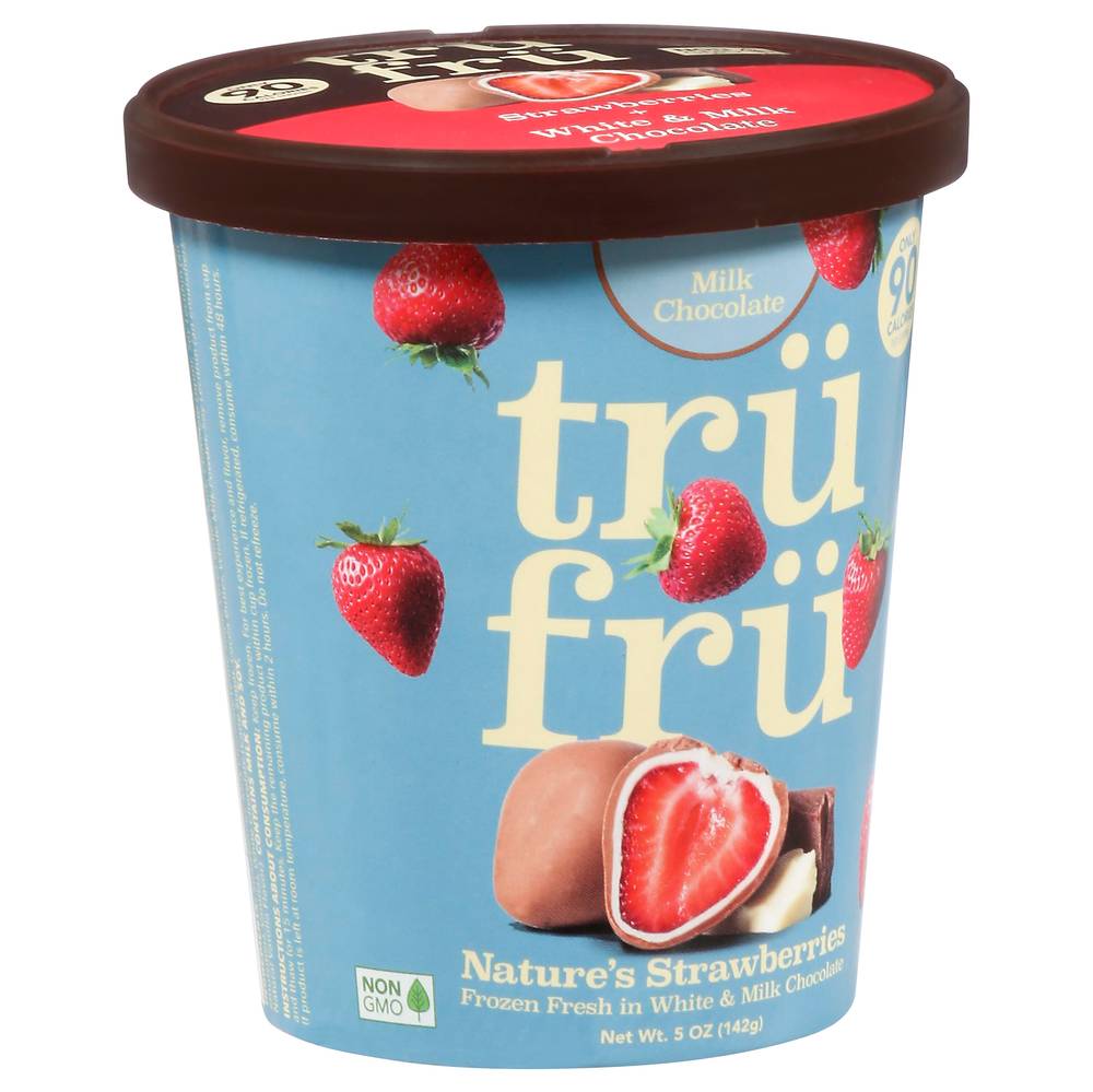 Tru Fru Frozen White & Milk Chocolate Strawberries (5 oz)