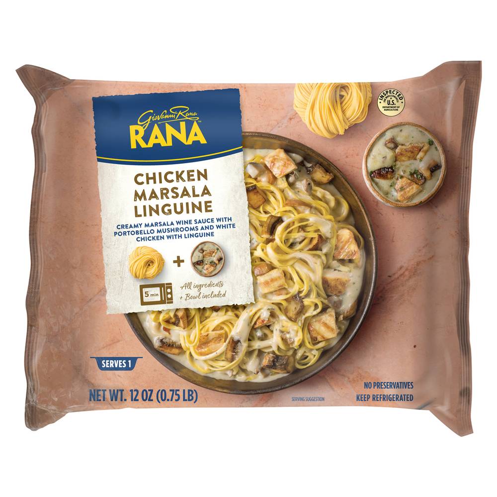 Rana Linguine Chicken Marsala- Single-Serve Meal Kit