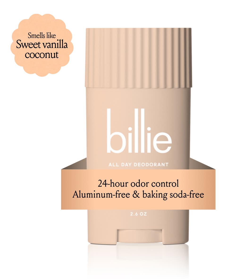 Billie Aluminum-Free All Day Deodorant, Coco Villa (2.6 oz)