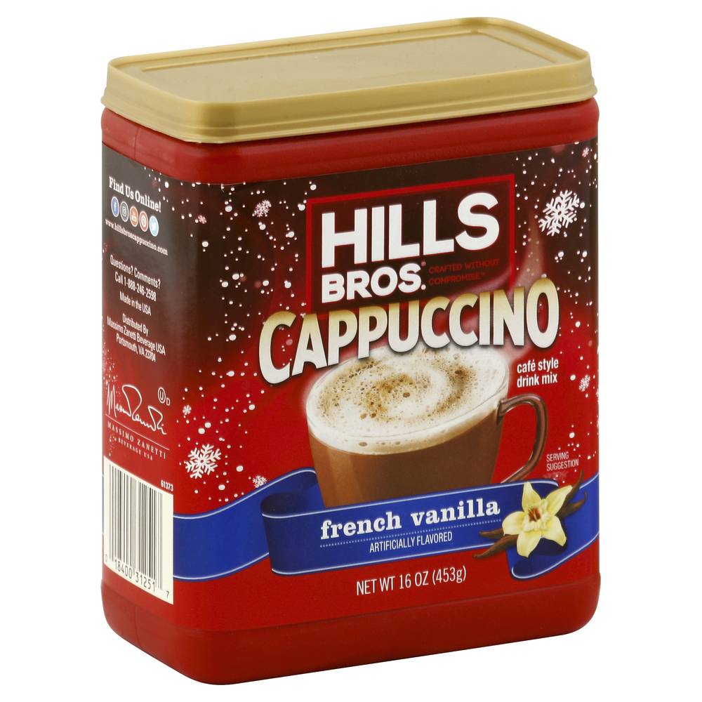 Hills Bros. Cappuccino French Vanilla Cafe Style Drink Mix (1 lbs)