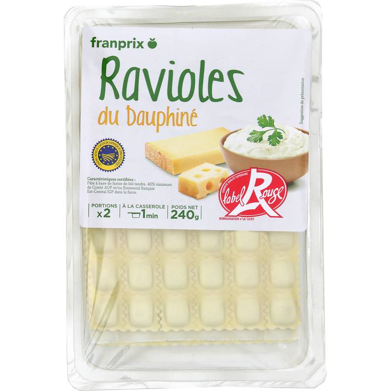 Franprix - Pâtes ravioles du dauphiné
