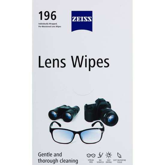 Zeiss Lens Wipes, 196 CT