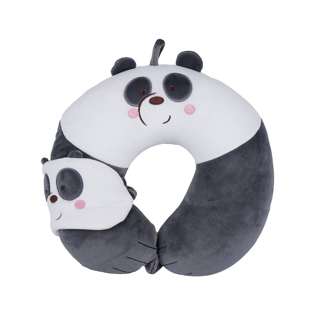 Miniso almohada para viaje con antifaz panda we bare bears (2 piezas)