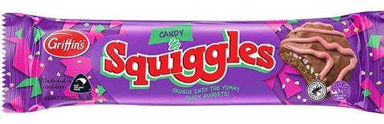 Griffins squiggles chocolate biscuits candy 215g