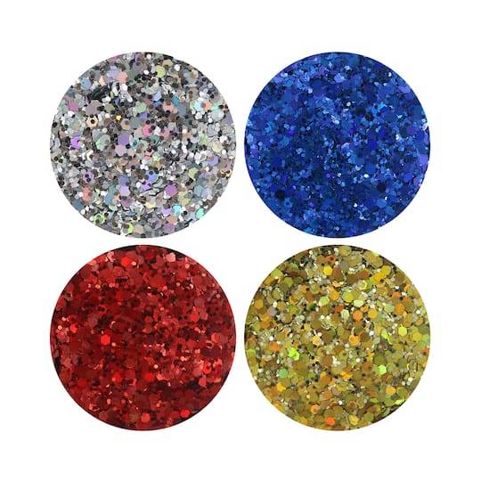 Creatology Primary Colors Glitter Set, Assorted (3.22 oz, 4 ct)