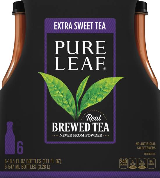 Pure Leaf Extra Sweet Iced Tea (6 x 18.5 fl oz)