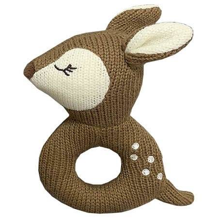 Moon & Stars Deer Baby Rattle