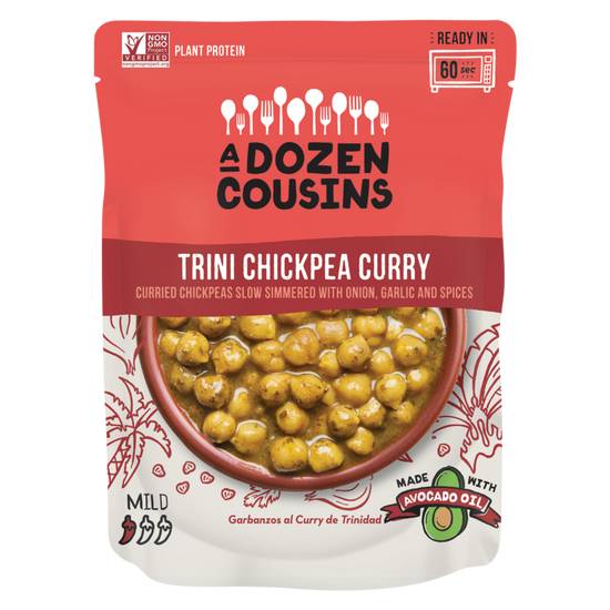Order A Dozen Cousins Trini Chickpea Curry 10oz food online from Everyday Needs by Gopuff store, Ladera Ranch on bringmethat.com