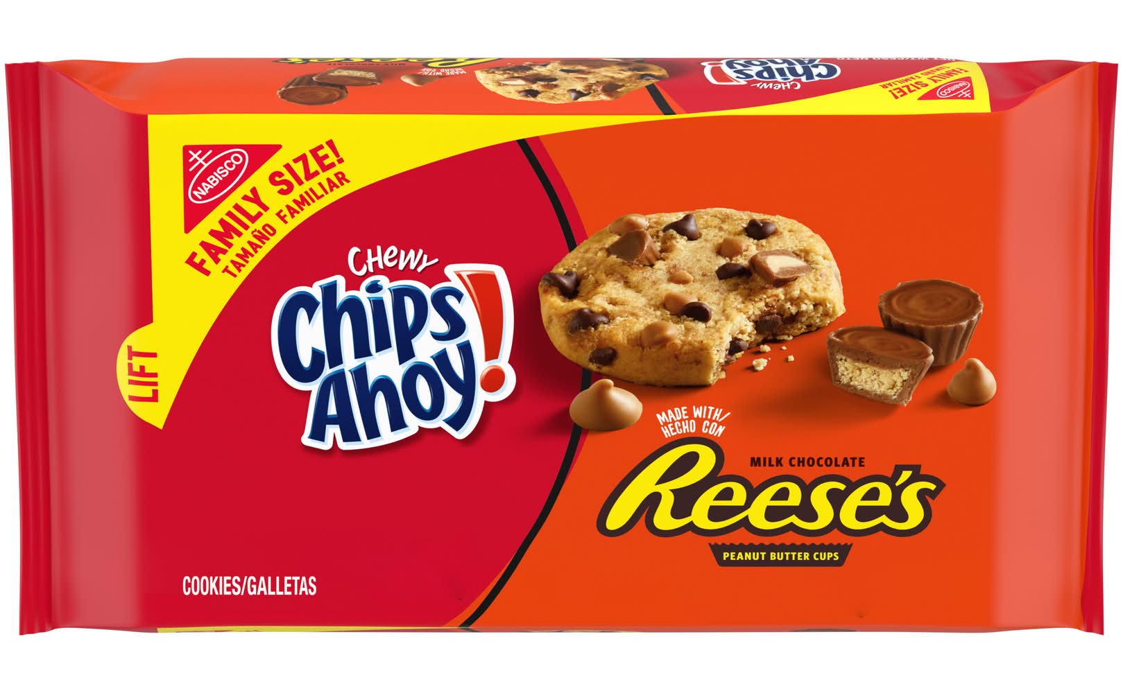 Chips Ahoy! Cookies With Peanut Butter Cups Family Size (14.25 oz)