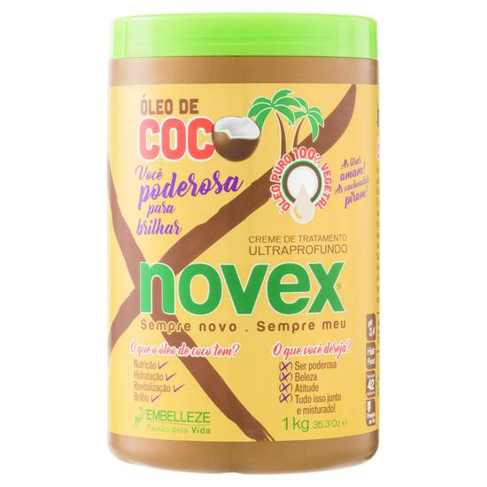 Embelleze máscara de hidratação óleo de coco novex (1kg)