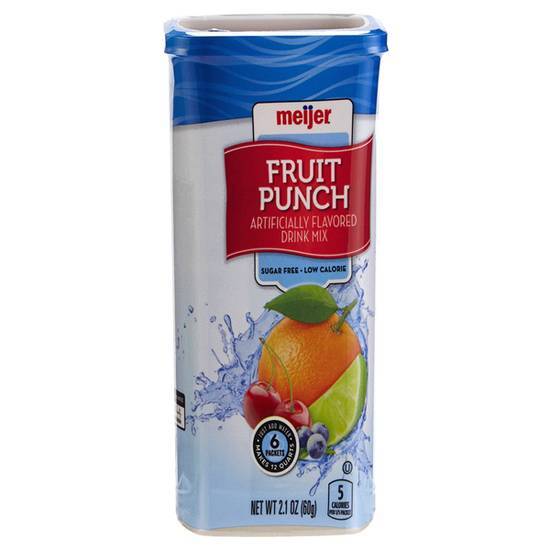 Meijer Fruit Punch Drink Mixer, 6 Count