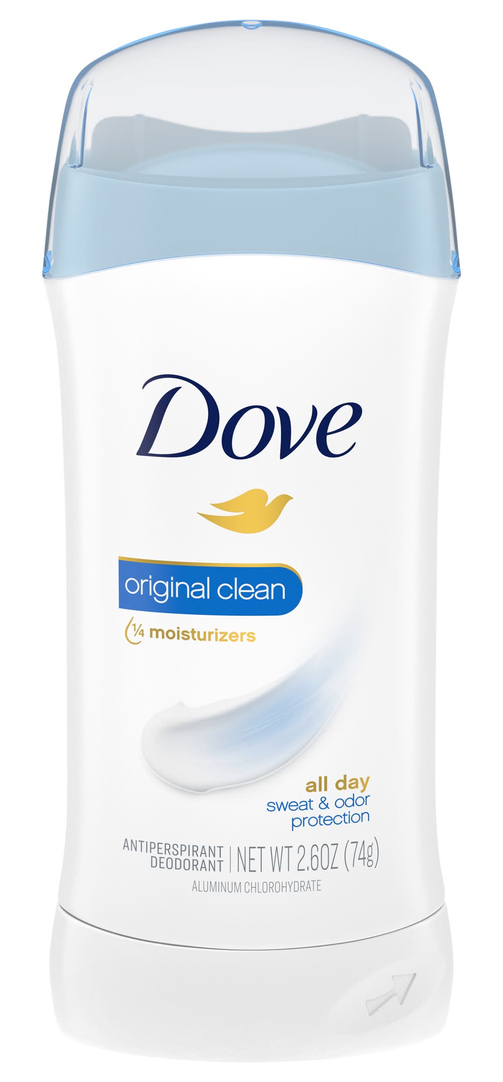 Dove Antiperspirant Deodorant Stick, Original Clean (2.6 oz)