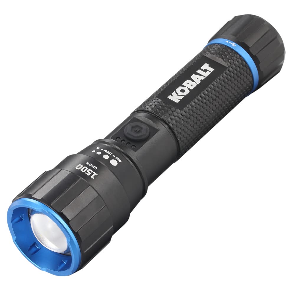Kobalt 1500-Lumen 4 -Mode LED Rechargeable Flashlight | KF1500PP
