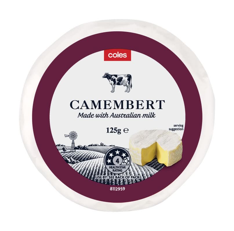 Coles Dairy Wrapped Camembert Cheese (125g)