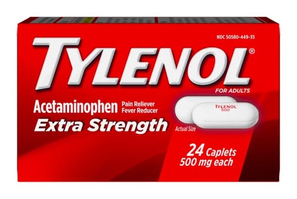 Tylenol Extra Strength Acetaminophen Caplets 500 mg (24 ct)