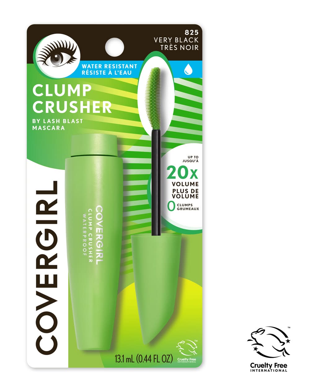 CoverGirl Clump Crusher Water Resistant Mascara By Lashblast Very Black 825 (0.44 fl oz)