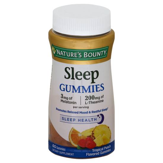 Nature's Bounty Sleep Gummies Tropical Punch Flavored (60 ct)